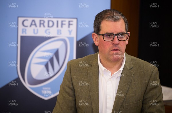 010321 - Cardiff Blues Re-naming Announcement - Cardiff Blues Chief Executive Richard Holland at the announcement the Cardiff Blues will become Cardiff Rugby at the start of the 2021-22 season