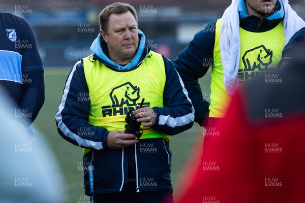 041219 - Cardiff Blues Rugby Training - John Mulvihill  during training