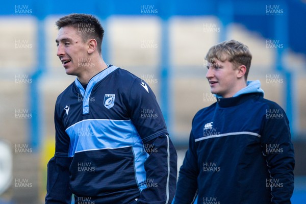 041219 - Cardiff Blues Rugby Training -  Josh Adams during training