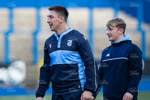 041219 - Cardiff Blues Rugby Training -  Josh Adams during training