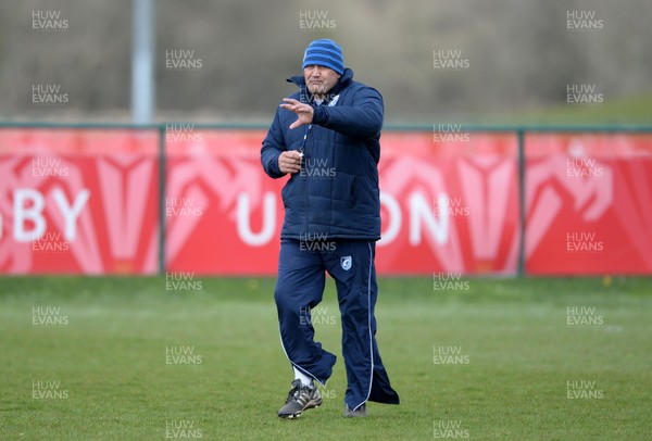 310315 - Cardiff Blues Rugby Training -Dale McIntosh during training