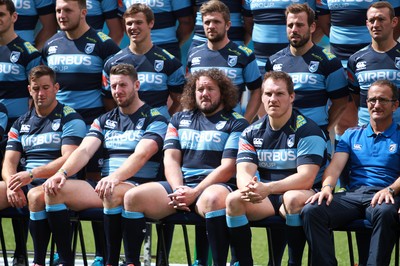 190814 - Cardiff Blues Photocall - Adam Jones signs for the Cardiff Blues