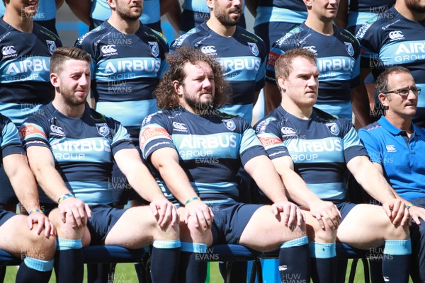 190814 - Cardiff Blues Photocall - Adam Jones signs for the Cardiff Blues
