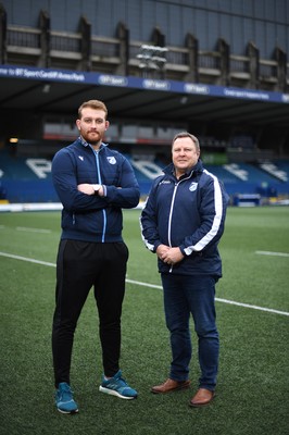 270120 - Cardiff Blues - Cardiff Blues new signing Sam Moore with John Mulvihill