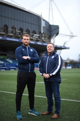 270120 - Cardiff Blues - Cardiff Blues new signing Sam Moore with John Mulvihill