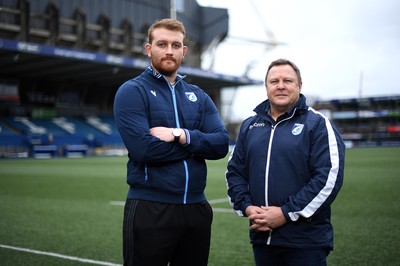 270120 - Cardiff Blues - Cardiff Blues new signing Sam Moore with John Mulvihill