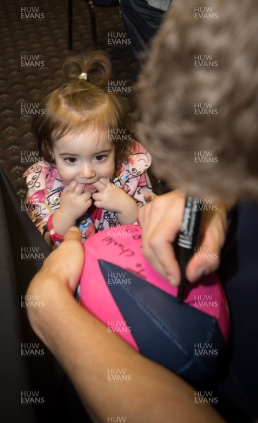 010514 - Sam Warburton and Leigh Halfpenny at Cardiff Blues signing session for fans - 