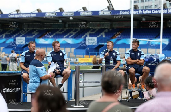 140718 - Cardiff Blues Summeriest at The Arms Park - Jason Strange, Duane Goodfield, John Mulvihill and Tom Smith