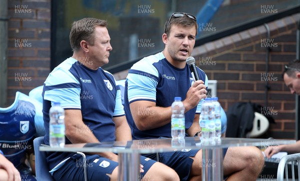 140718 - Cardiff Blues Summeriest at The Arms Park - John Mulvihill and Tom Smith