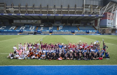 120517 - Cardiff Blues - Tag Festival - Local school children play Tag Rugby at the Cardiff Arms Park
