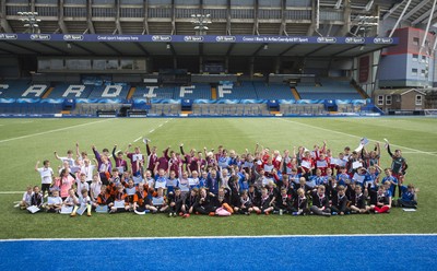120517 - Cardiff Blues - Tag Festival - Local school children play Tag Rugby at the Cardiff Arms Park