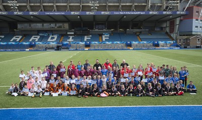 120517 - Cardiff Blues - Tag Festival - Local school children play Tag Rugby at the Cardiff Arms Park