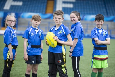 120517 - Cardiff Blues - Tag Festival - Local school children play Tag Rugby at the Cardiff Arms Park