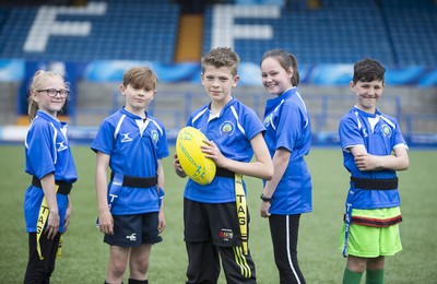 120517 - Cardiff Blues - Tag Festival - Local school children play Tag Rugby at the Cardiff Arms Park