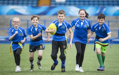 120517 - Cardiff Blues - Tag Festival - Local school children play Tag Rugby at the Cardiff Arms Park