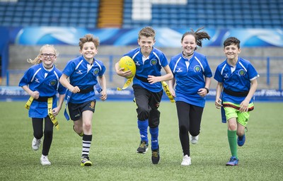 120517 - Cardiff Blues - Tag Festival - Local school children play Tag Rugby at the Cardiff Arms Park