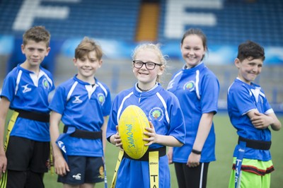 120517 - Cardiff Blues - Tag Festival - Local school children play Tag Rugby at the Cardiff Arms Park