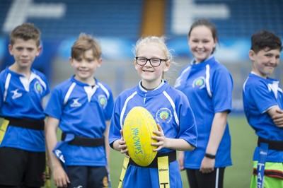 120517 - Cardiff Blues - Tag Festival - Local school children play Tag Rugby at the Cardiff Arms Park