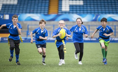 120517 - Cardiff Blues - Tag Festival - Local school children play Tag Rugby at the Cardiff Arms Park