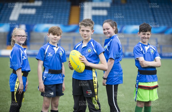 120517 - Cardiff Blues - Tag Festival - Local school children play Tag Rugby at the Cardiff Arms Park