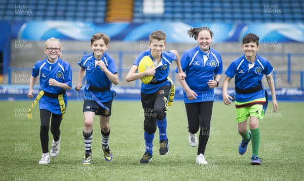 120517 - Cardiff Blues - Tag Festival - Local school children play Tag Rugby at the Cardiff Arms Park