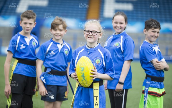120517 - Cardiff Blues - Tag Festival - Local school children play Tag Rugby at the Cardiff Arms Park