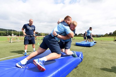 100718 - Cardiff Blues Preseason Training - Dimitri Arhip and Kieran Assirratti