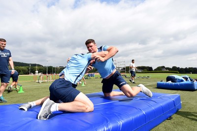 100718 - Cardiff Blues Preseason Training - Sam Warburton and Jim Botham