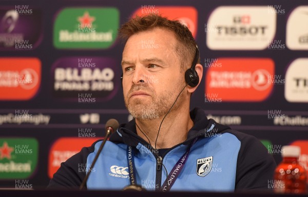 100518 - Cardiff Blues Rugby Training and Media Interviews - Danny Wilson talks to media