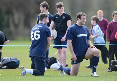 Cardiff Blues Training at Christ College 230413