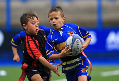 230815 - Cardiff Blues Under 8s Tag Festival - Abercynon take on Old Penarthians in semi Final two