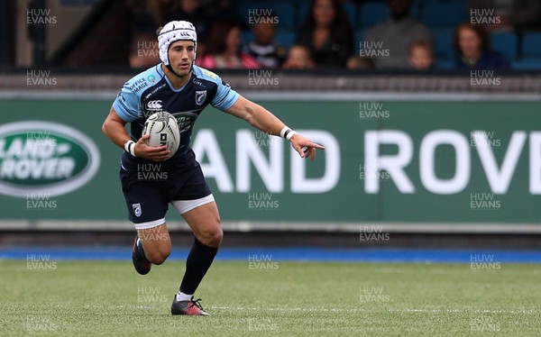 200816 - Cardiff Blues v Bristol Rugby - Pre Season Friendly - Matthew Morgan of Cardiff Blues