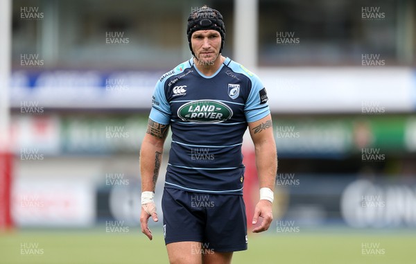 200816 - Cardiff Blues v Bristol Rugby - Pre Season Friendly - Tom James of Cardiff Blues