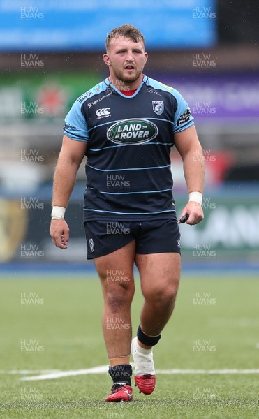 200816 - Cardiff Blues v Bristol Rugby - Pre Season Friendly - Dillon Lewis of Cardiff Blues