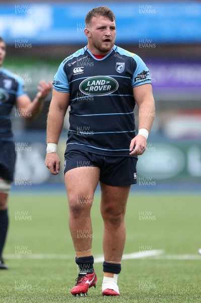 200816 - Cardiff Blues v Bristol Rugby - Pre Season Friendly - Dillon Lewis of Cardiff Blues