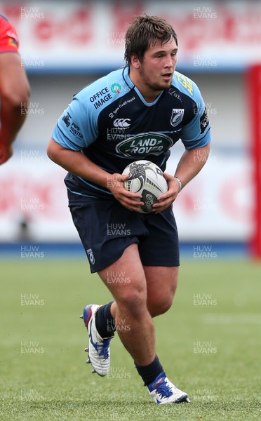 200816 - Cardiff Blues v Bristol Rugby - Pre Season Friendly - Brad Thyer of Cardiff Blues