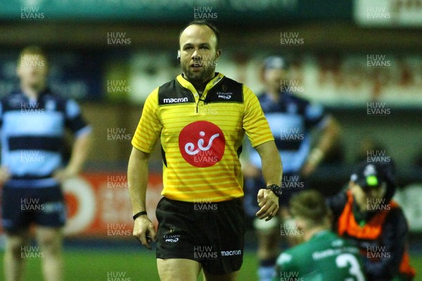 260119 - Cardiff Blues v Connacht - GuinnessPRO14 - Referee Mike Adamson