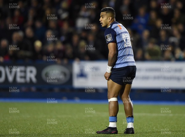 061017 - Cardiff Blues v Dragons Rugby - Guinness PRO14 - Rey Lee-Lo of Cardiff Blues