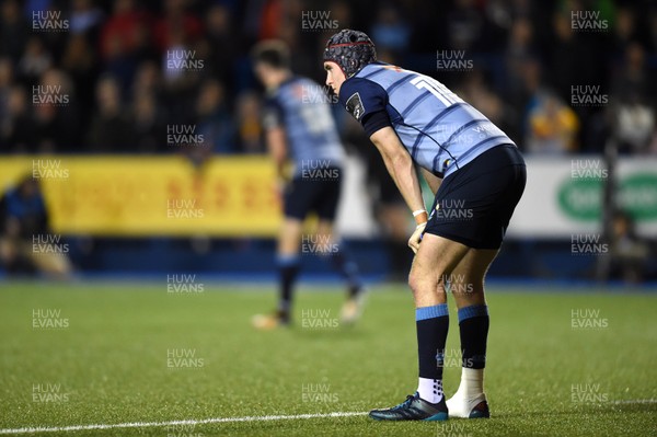 061017 - Cardiff Blues v Dragons Rugby - Guinness PRO14 - Rhun Williams of Cardiff Blues