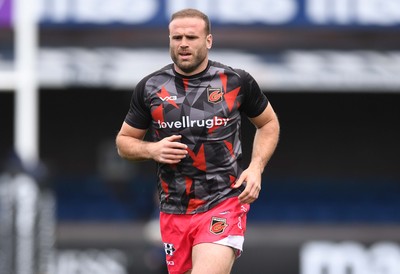 090521 - Cardiff Blues v Dragons - Guinness PRO14 Rainbow Cup - Jamie Roberts of Dragons during the warm up