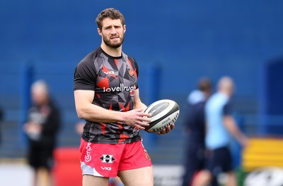 090521 - Cardiff Blues v Dragons - Guinness PRO14 Rainbow Cup - Jonah Holmes of Dragons during the warm up