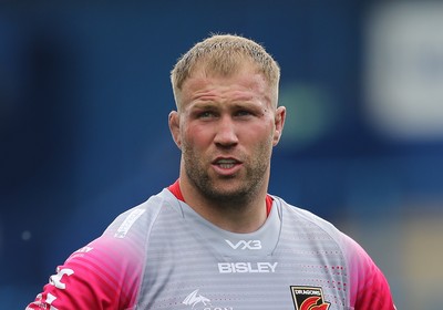 090521 - Cardiff Blues v Dragons, Guinness PRO14 Rainbow Cup - Ross Moriarty of Dragons