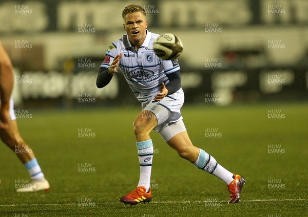 211218 - Cardiff Blues v Dragons - Guinness PRO14 - Gareth Anscombe of Cardiff Blues