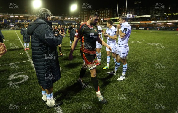 211218 - Cardiff Blues v Dragons - Guinness PRO14 - Dejected Cory Hill of Dragons