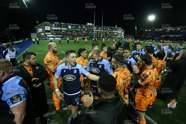 261219 - Cardiff Blues v Dragons - Guinness PRO14 - Josh Adams of Cardiff Blues walks through the players tunnel at full time