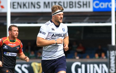 290815 - Cardiff Blues v Newport Gwent Dragons - Preseason friendly - Jarrad Hoeta of Blues