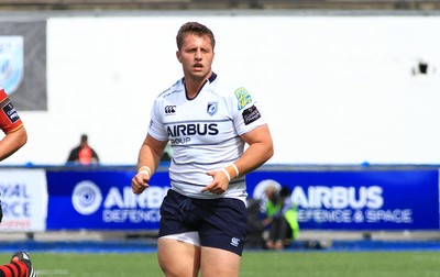 290815 - Cardiff Blues v Newport Gwent Dragons - Preseason friendly - Thomas Davies of Blues