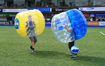 290815 - Cardiff Blues v Newport Gwent Dragons - Preseason friendly - Footbubble at Cardiff Blues