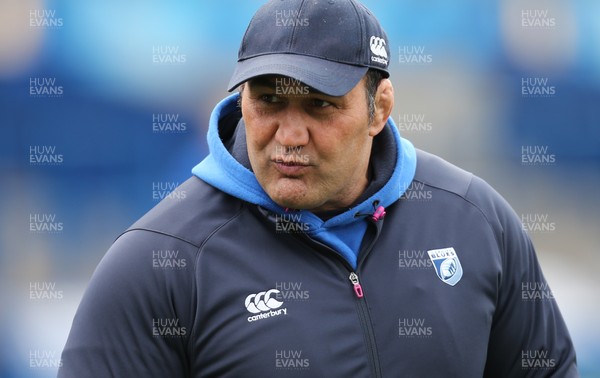 010315 - Cardiff Blues v Edinburgh Rugby, Guinness PRO12 -Cardiff Blues coach Dale McIntosh who along with fellow coach Paul John, has been put in charge of the region after the departure of Cardiff Blues Director of Rugby Mark Hammett