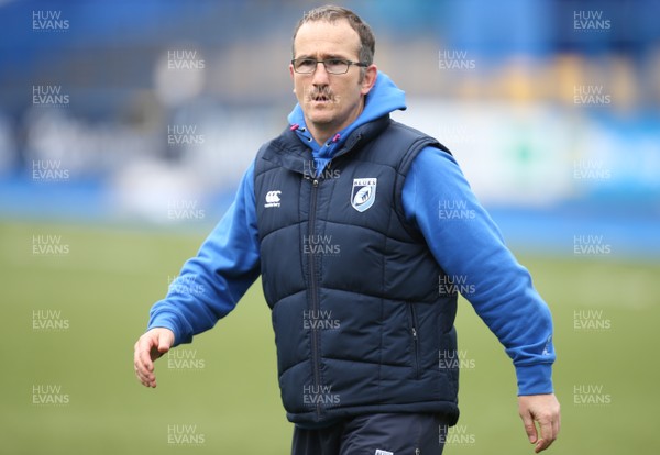 010315 - Cardiff Blues v Edinburgh Rugby, Guinness PRO12 -Cardiff Blues coach Paul John who, along with fellow coach Dale McIntosh, has been put in charge of the region after the departure of Cardiff Blues Director of Rugby Mark Hammett